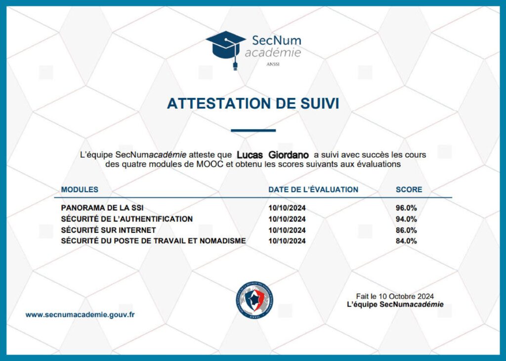 SecNum Académie